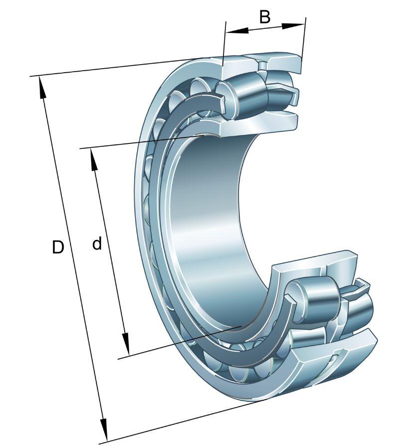 FAG 22310-E1-XL Parallel 50 mm ID Roller Bearing, 110 mm OD