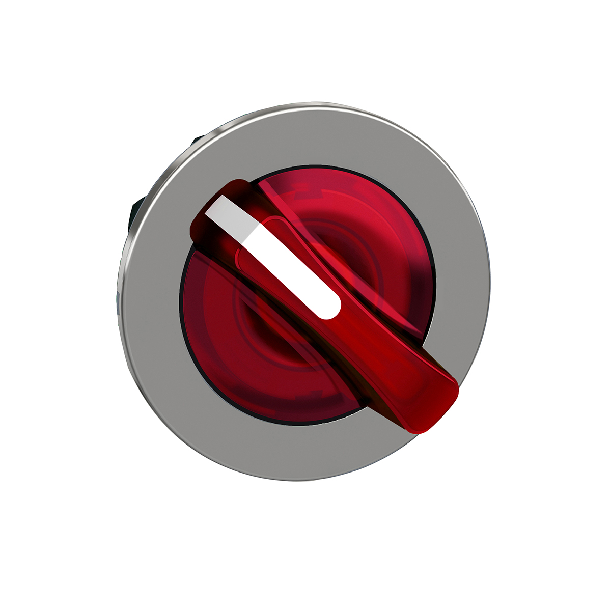 Schneider Electric Harmony Series 2 Position Selector Switch Head, 30mm Cutout, Red Handle