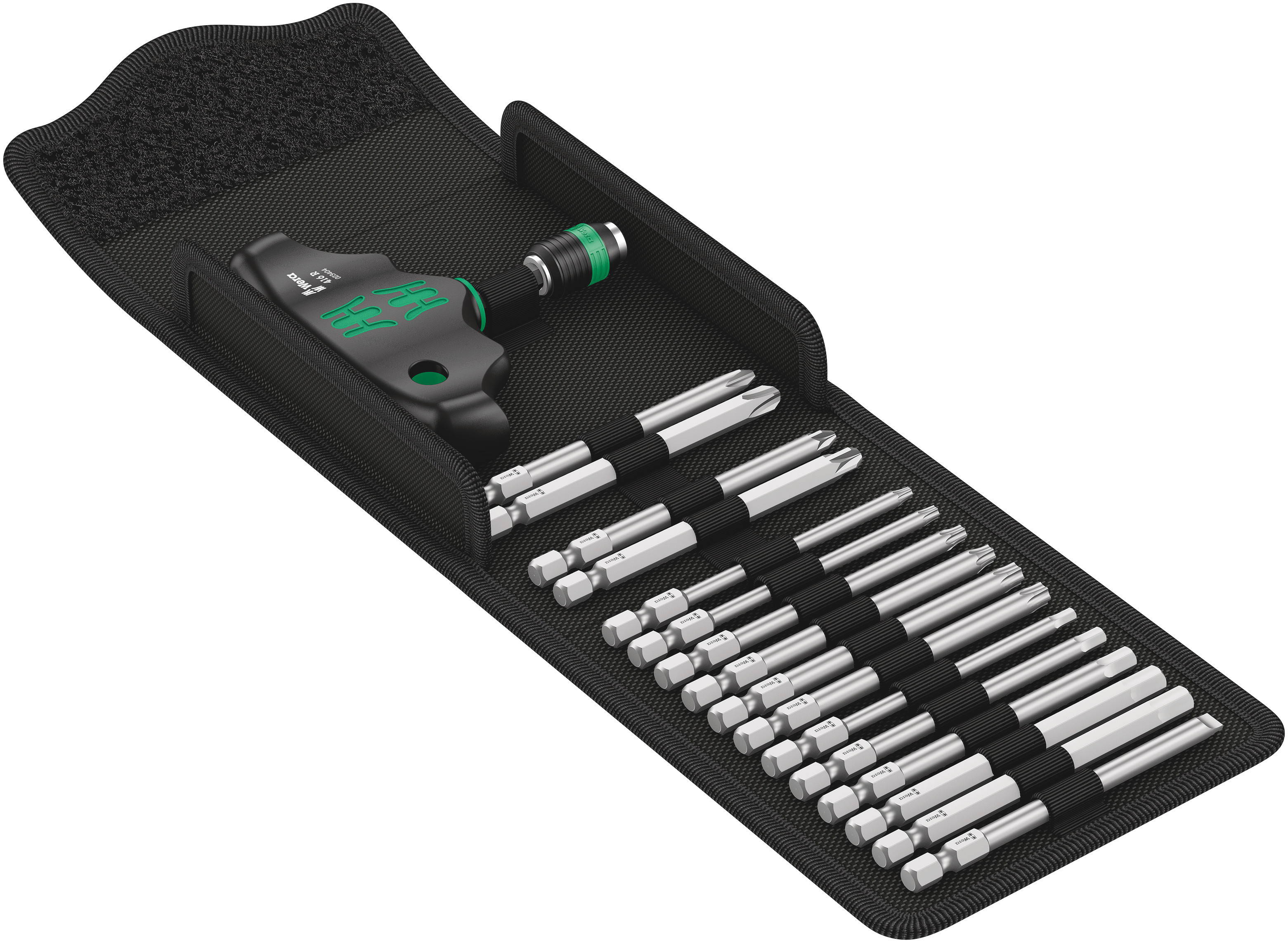 Wera 05057470001 Interchangeable T-Handle Screwdriver Set, 15-Piece