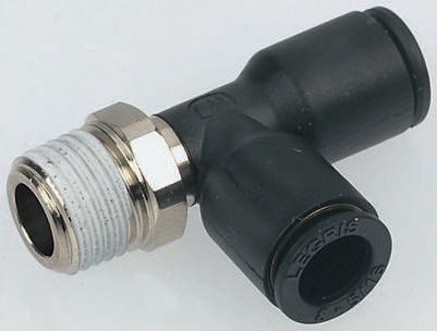 Legris LF3000 Series Tee Threaded Adaptor, Push In 4 mm to Push In 4 mm, Threaded-to-Tube Connection Style