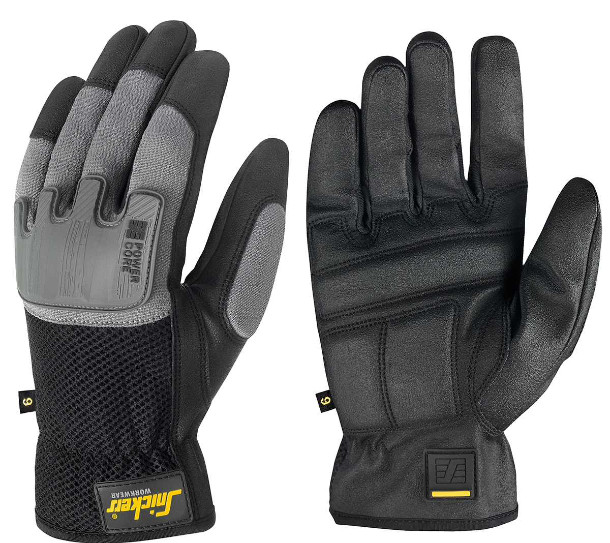 Snickers Black Polyamide Work Gloves, Size 11