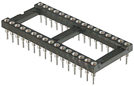 ASSMANN WSW 2.54mm Pitch Vertical 24 Way, Through Hole Turned Pin Open Frame IC Dip Socket, 3A