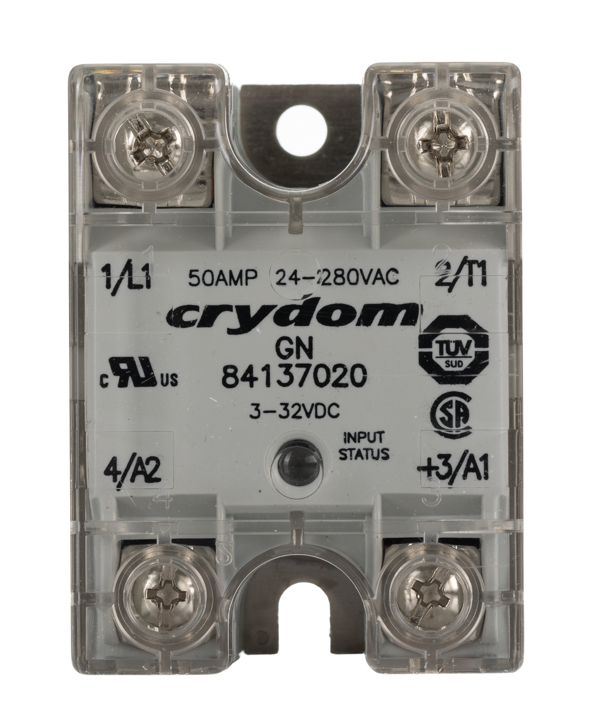 Sensata Crydom 8413 Series Solid State Relay, 50 A rms Load, Panel Mount, 280 V ac Load, 32 V dc Control