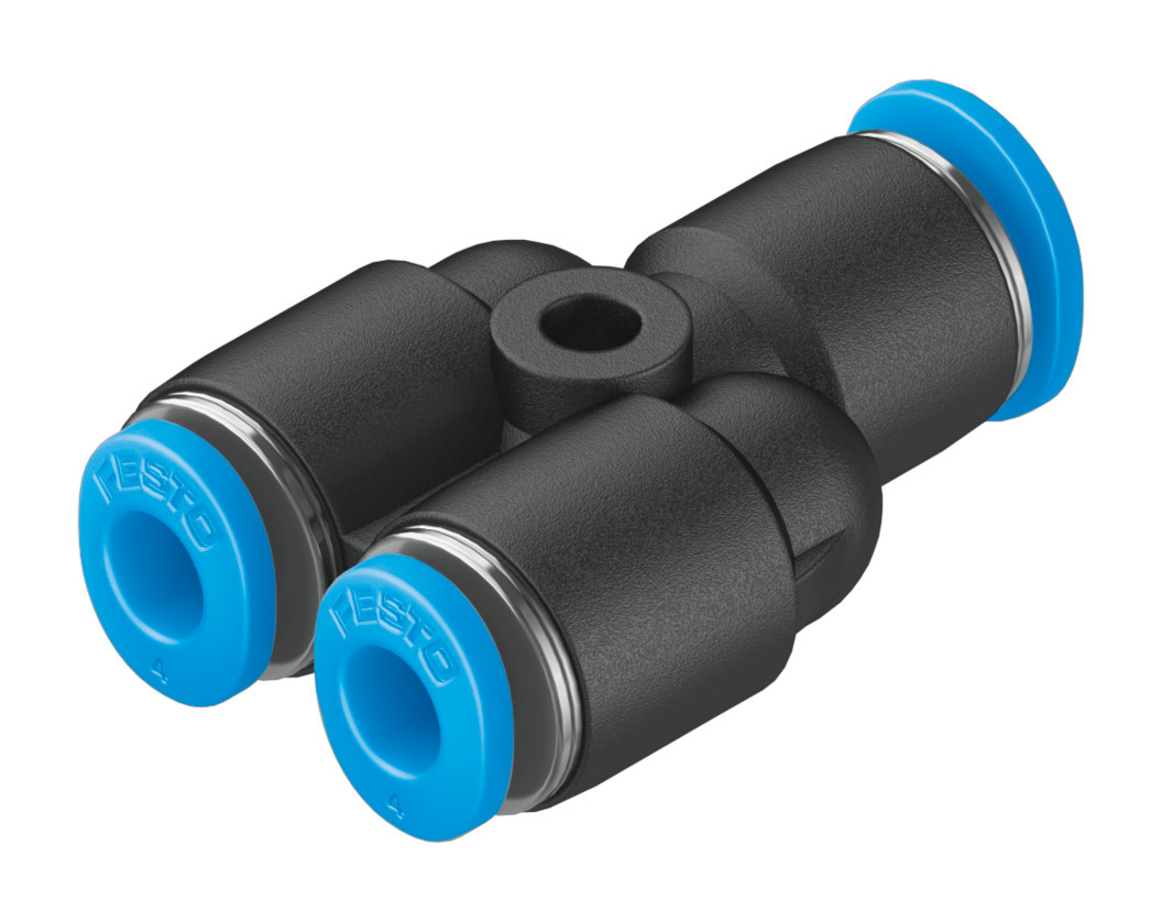Festo QSMY Series Y Tube-to-Tube Adaptor, Push In 6 mm to Push In 4 mm, Tube-to-Tube Connection Style, 153374