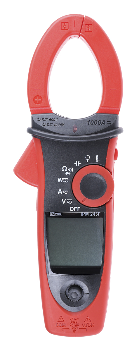RS PRO IPM245F Clamp Meter, 1000A dc, Max Current 1000A ac CAT III 1000V With RS Calibration