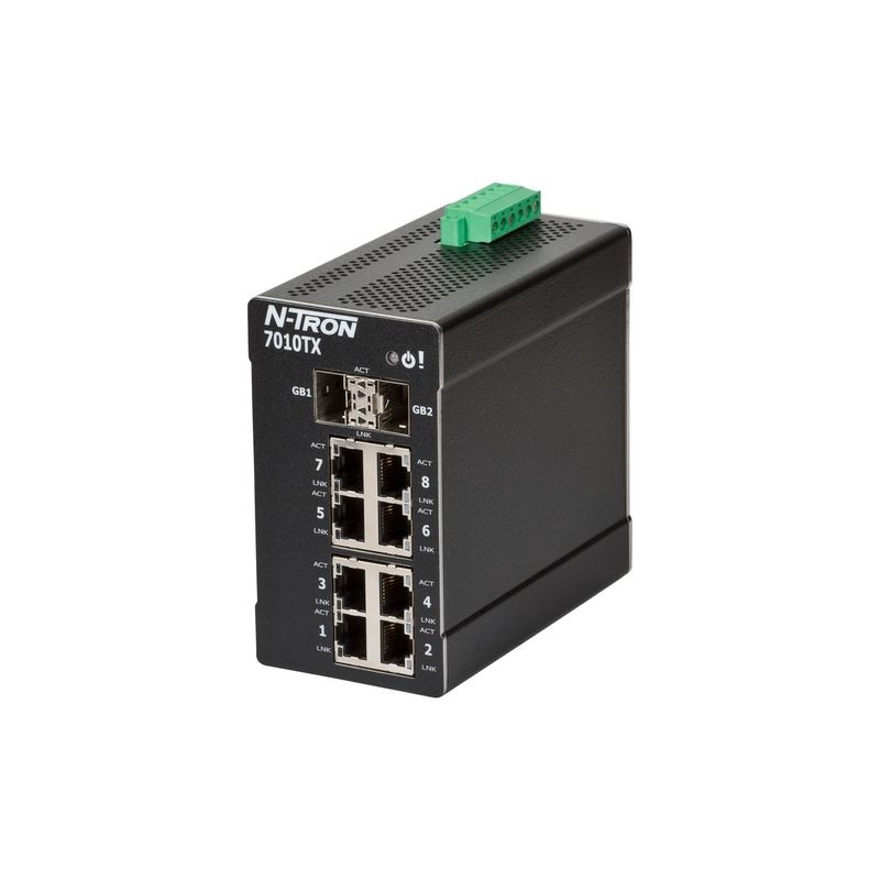 N-Tron TX Series DIN Rail Mount Ethernet Switch, 16 RJ45 Ports, 10/100Mbit/s Transmission, 10 → 30V dc