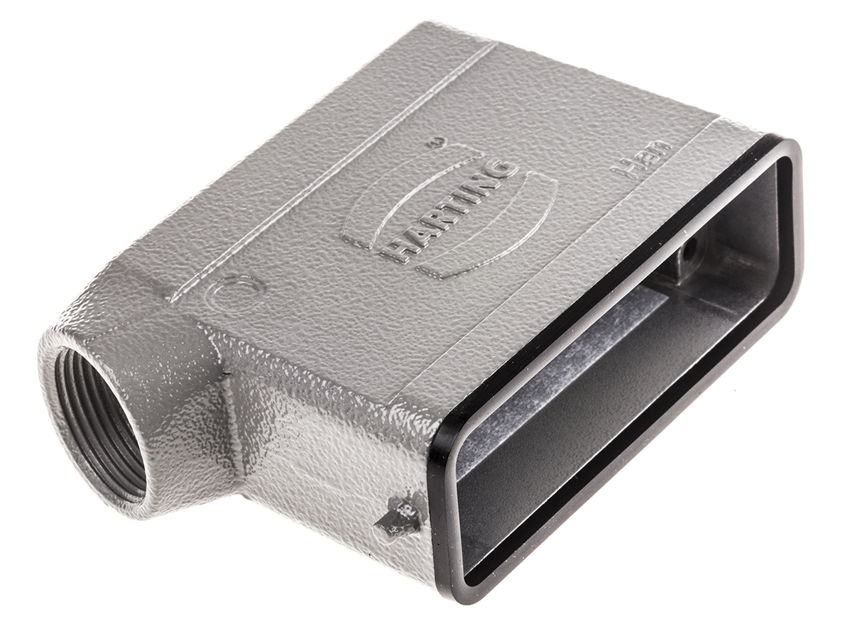 HARTING Han A Heavy Duty Power Connector Hood, PG16 Thread, Side Entry
