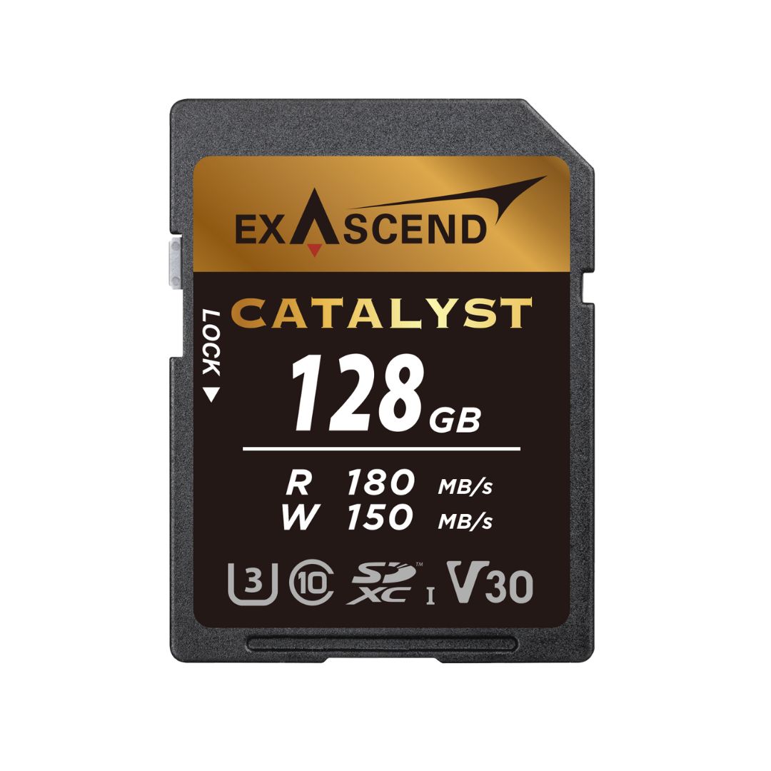 Exascend 128 GB SDXC SD Card, Class 10, UHS-1 (U3), V30