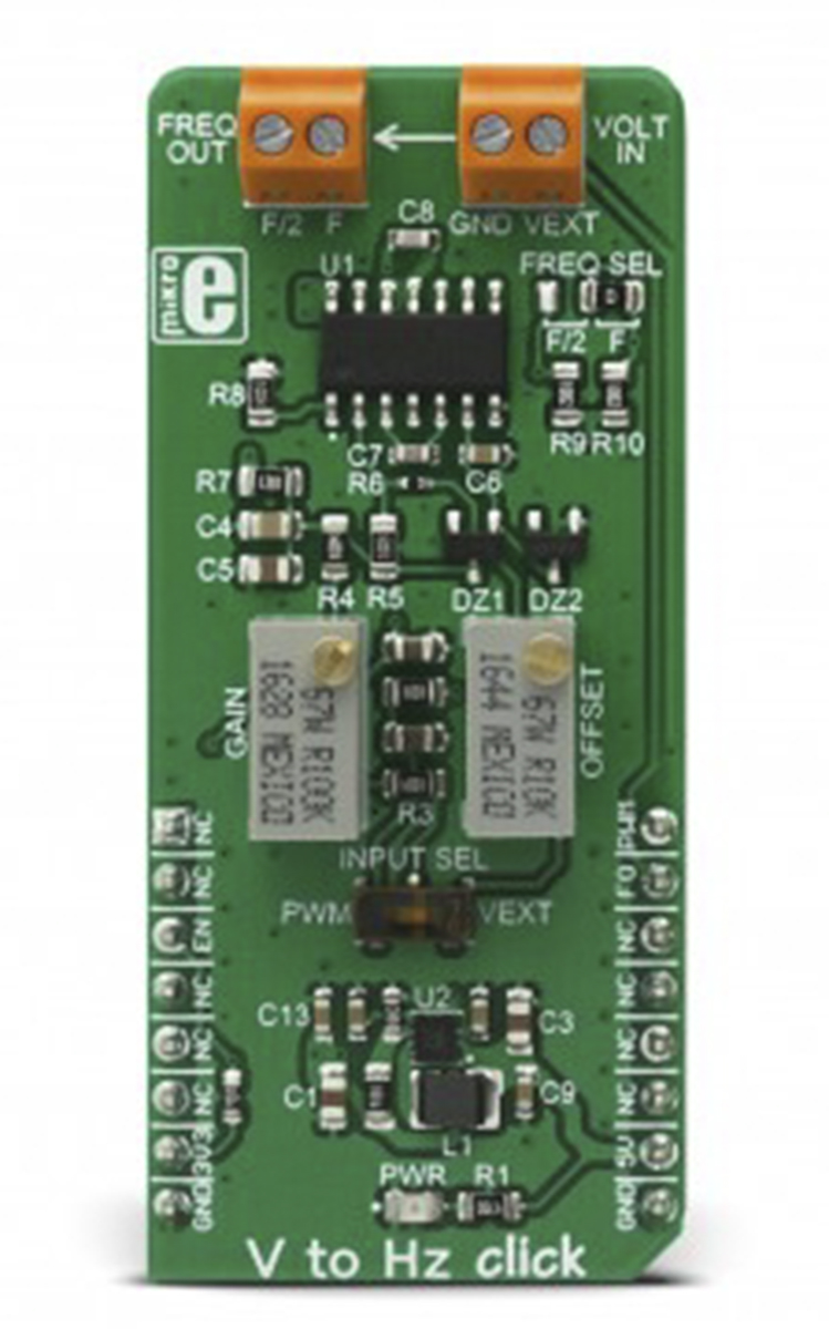 MikroElektronika MIKROE-2889 V → Hz Click Development Board Development Board