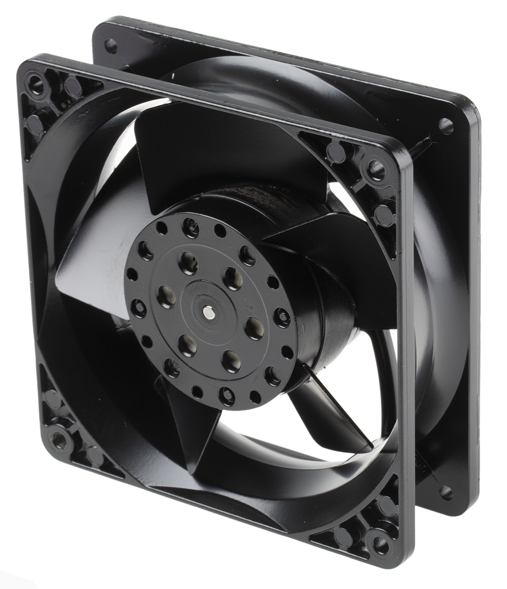 ebm-papst 4000 N Series Axial Fan, 230 V ac, AC Operation, 160m³/h, 19W, 840mA Max, IP54, 119 x 119 x 38mm