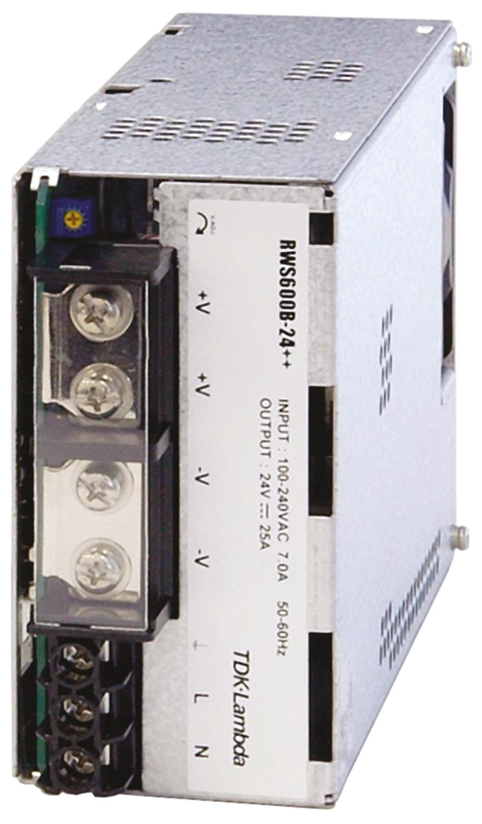 TDK-Lambda Switching Power Supply, RWS600B-12, 12V dc, 50A, 600W, 1 Output, 120 → 370 V dc, 85 → 265 V ac