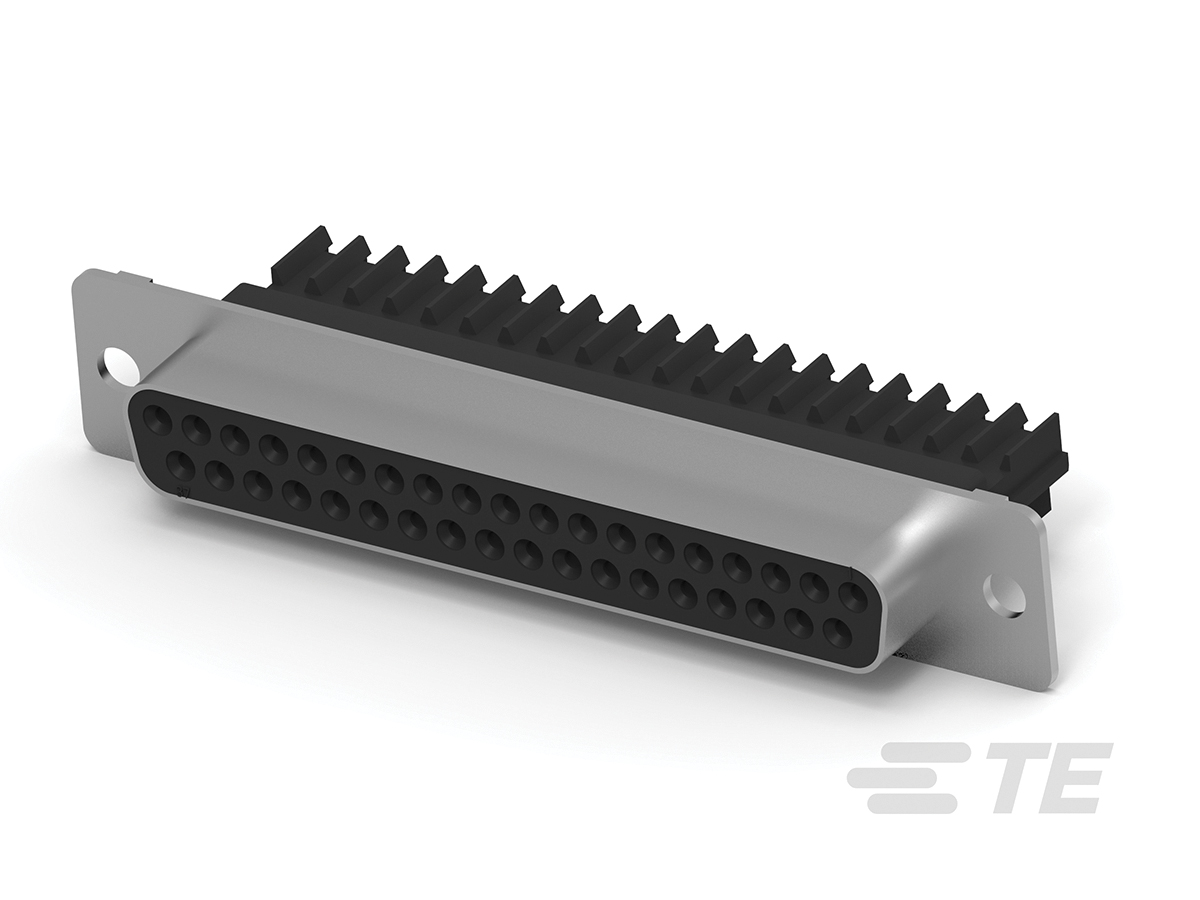 TE Connectivity Amplimite HDE 37 Way Cable Mount D-sub Connector Socket
