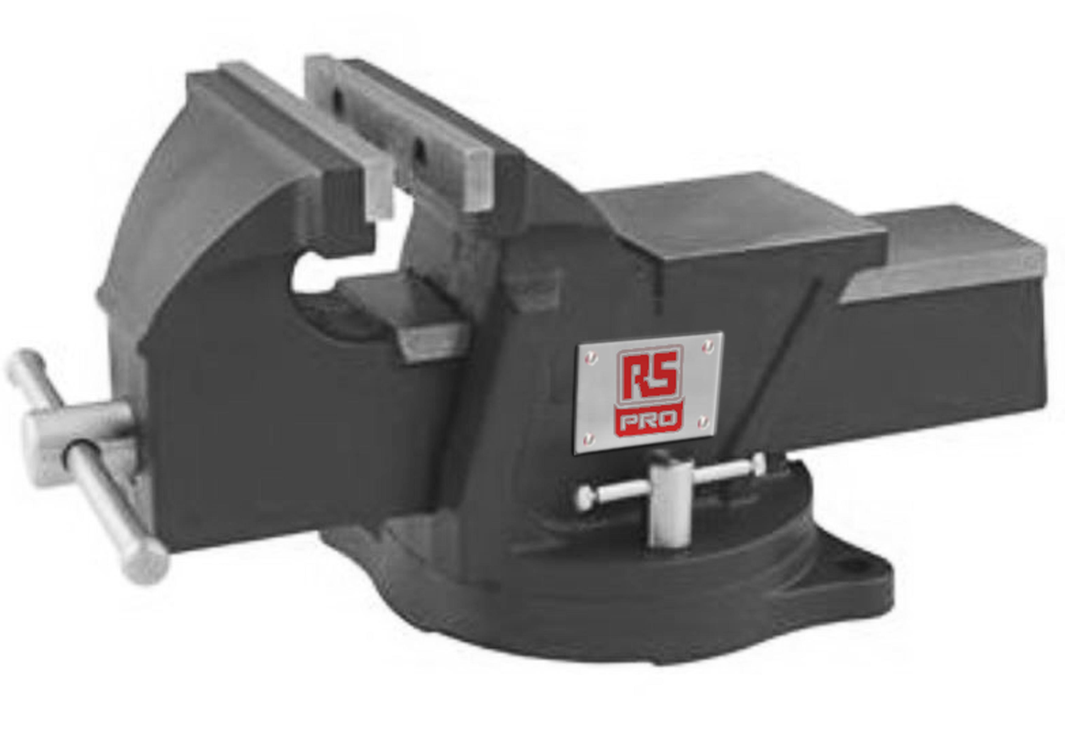 RS PRO Bench Vice x 48mm 104mm x 100mm, 5.88 KGS