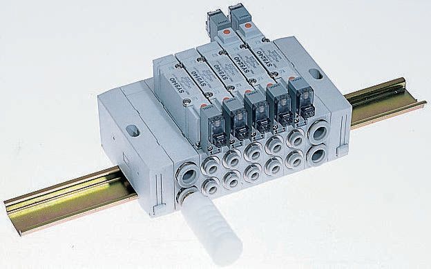 SMC SX5000 series Manifold End Base for use with SY5000 Solenoid Valve