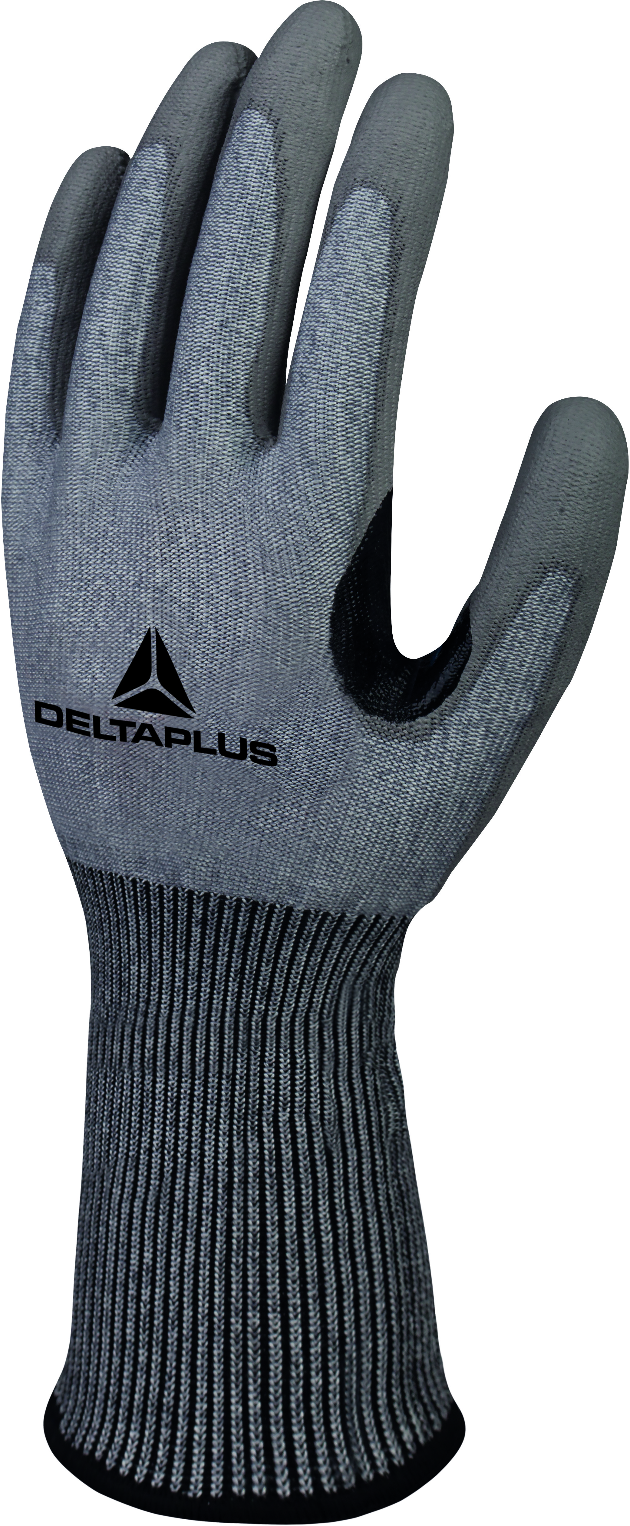 Delta Plus Grey Polyurethane Polyurethane Work Gloves, Size 7, Polyurethane Coating