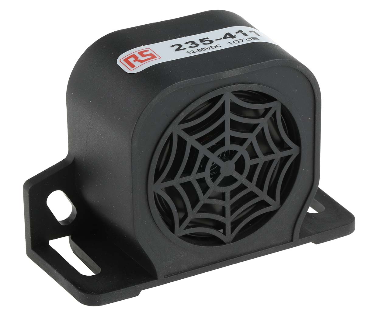 RS PRO Universal Electronic Sounder, 12 → 80 V dc, 107dB at 1 m, DC, Single-Tone