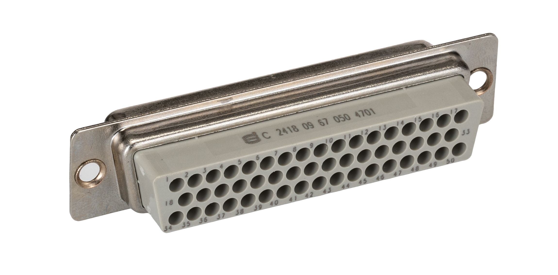 HARTING D-Sub Standard 50 Way Cable Mount D-sub Connector Socket