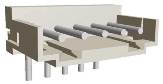 TE Connectivity AMP CT Series Right Angle Through Hole PCB Header, 5 Contact(s), 2 mm Pitch, 1 Row, Shrouded