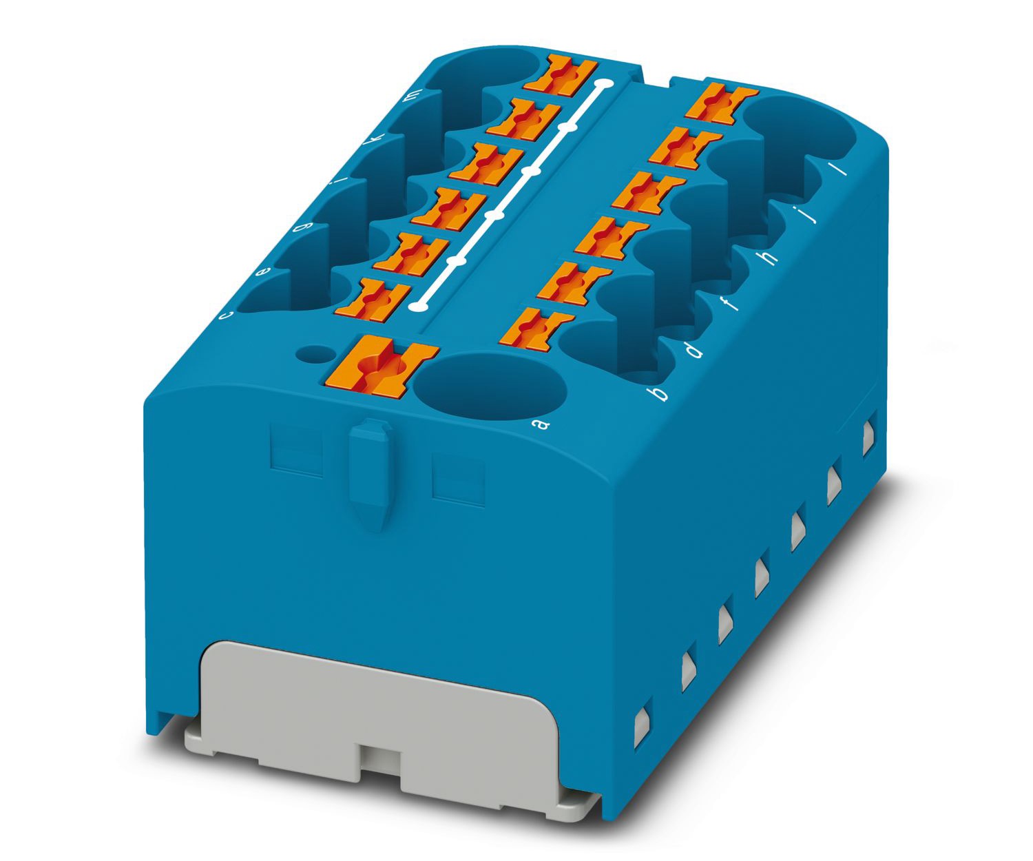 Phoenix Contact Distribution Block, 13 Way, 6mm², 32A, 450 V, Black, Yellow