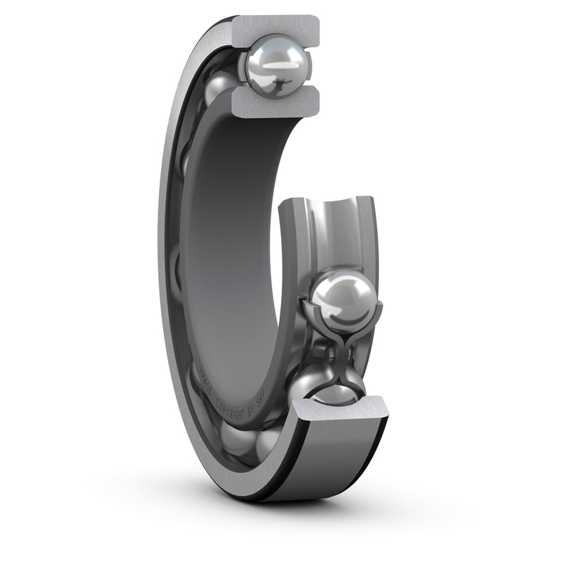 SKF 6000-2RSLTN9/HC5C3WT 1 Row Deep Groove Ball Bearing - 10 mm ID, 26 mm OD