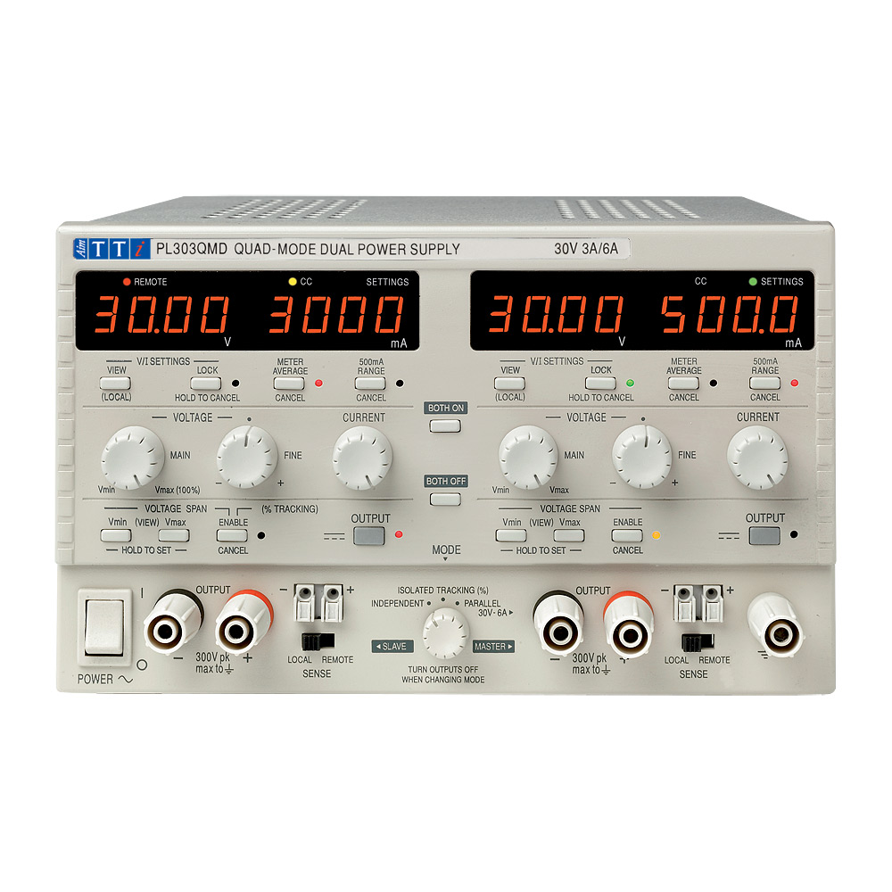 Aim-TTi PL Series Digital Bench Power Supply, 0 → 30V, 0 → 3A, 2-Output, 180W