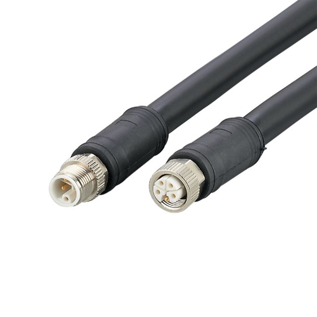 ifm electronic Power 2.5 mm² 5 Core Power Cable, Black Polyurethane PUR, 250mm