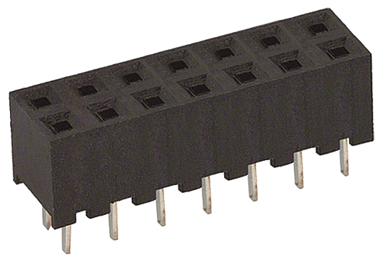 Hirose A3C Series Straight Through Hole Mount PCB Socket, 14-Contact, 2-Row, 2mm Pitch, Solder Termination