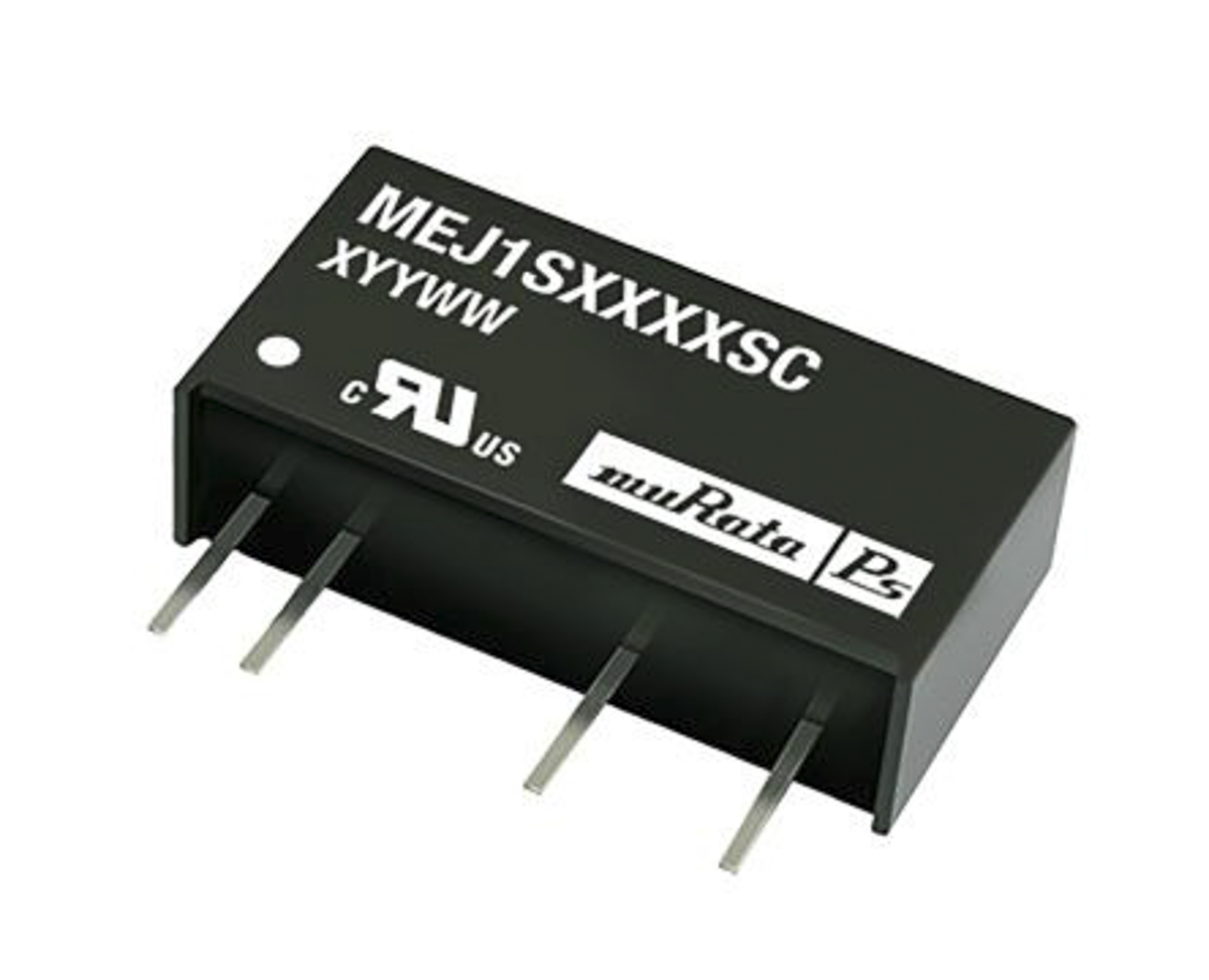 Murata Power Solutions MEJ1 DC-DC Converter, 15V dc/ 66mA Output, 10.8 → 13.2 V dc Input, 1W, Through Hole,