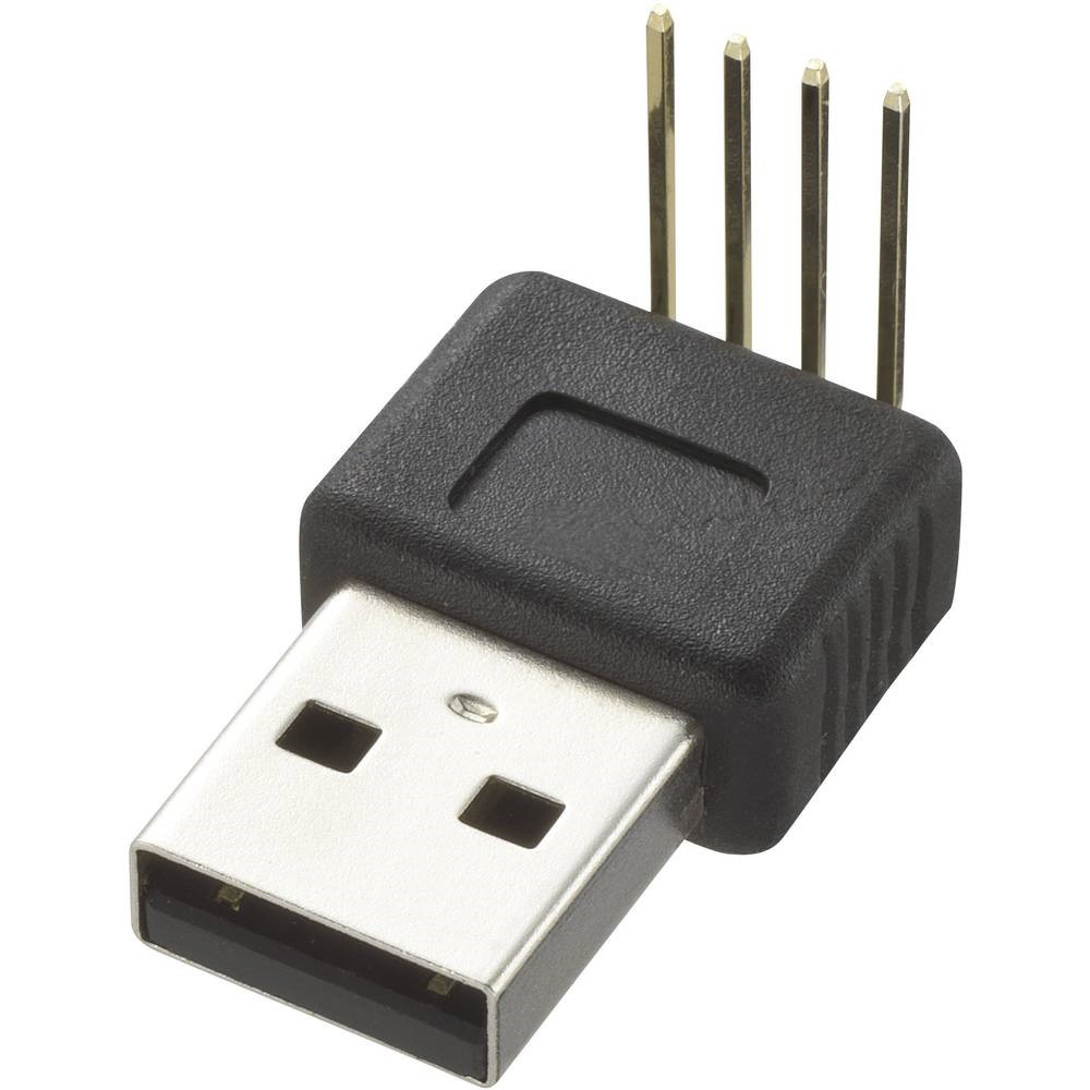 RS PRO, Through Hole, Plug- Single Port Type A USB Connector