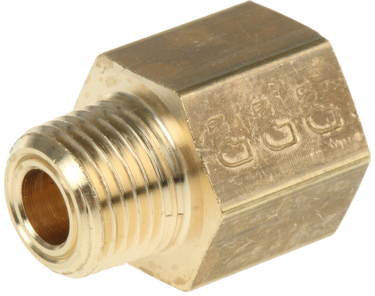 Legris Straight Threaded Adaptor, NPT 1/8 Male to G 1/8 Female, Threaded Connection Style