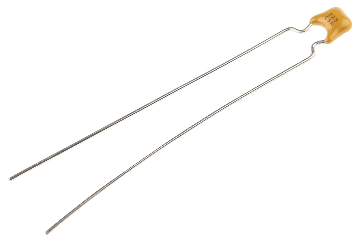 KYOCERA AVX 22nF Multilayer Ceramic Capacitor MLCC, 50V dc V, ±10% , Through Hole