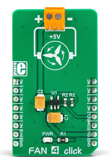 MikroElektronika Fan 4 Click for LTC1695