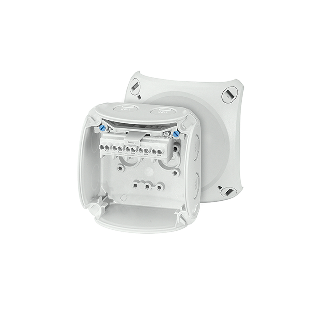 HENSEL KF Series Grey Polycarbonate Terminal Box, IP66, IP67, IP69, 5 Terminals, 62 x 93 x 93mm
