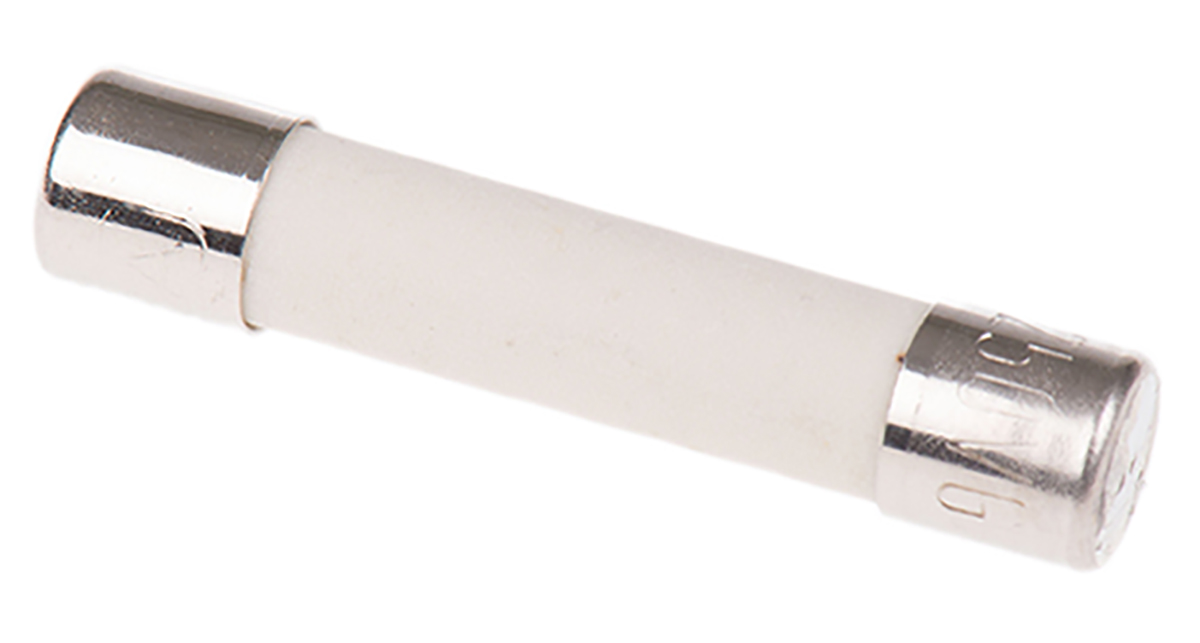 SIBA 5A M Ceramic Cartridge Fuse, 5 x 25mm