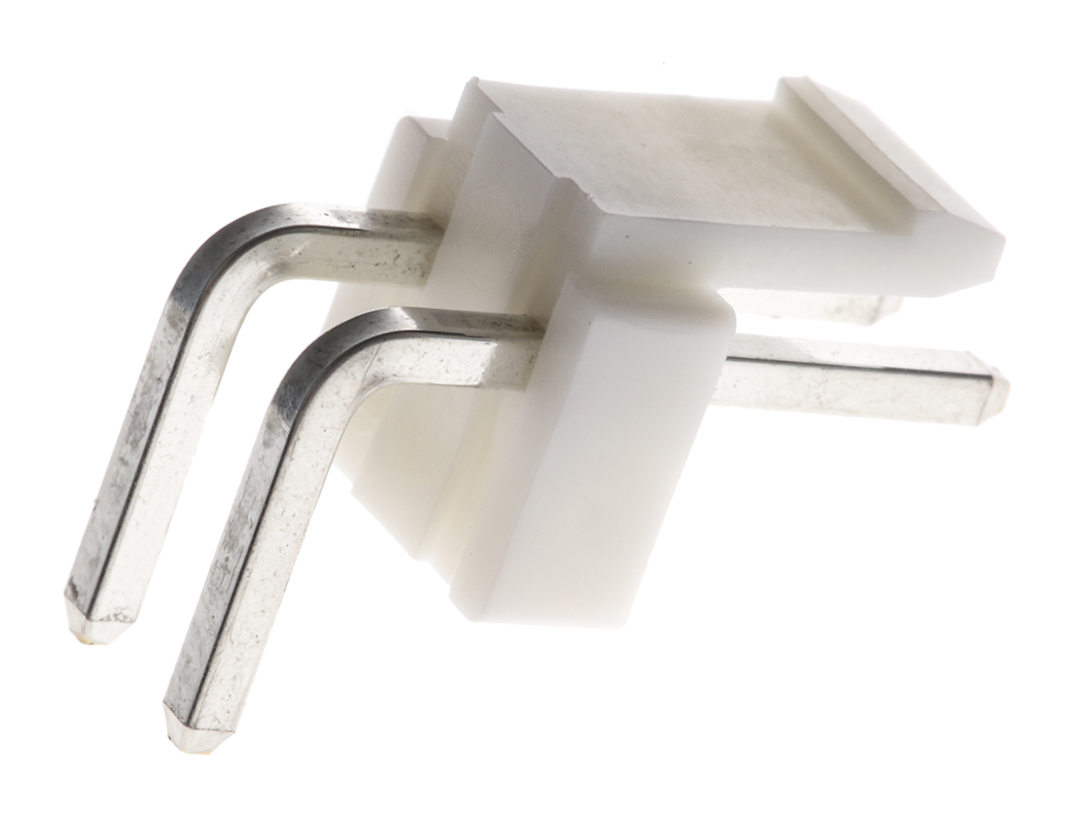 JST VH Series Right Angle Through Hole PCB Header, 2 Contact(s), 3.96 mm Pitch, 1 Row, Shrouded