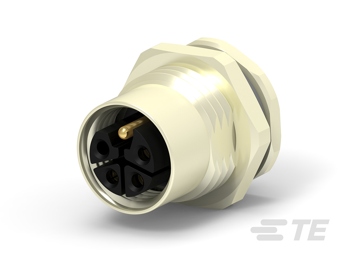 TE Connectivity Circular Connector, 3 Contacts, Rear, M12 Connector, Socket, Female, IP67, M12 Series