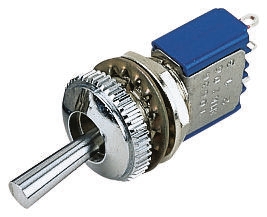 APEM Toggle Switch, Panel Mount, On-(On), SPDT, Solder Terminal, 24V dc