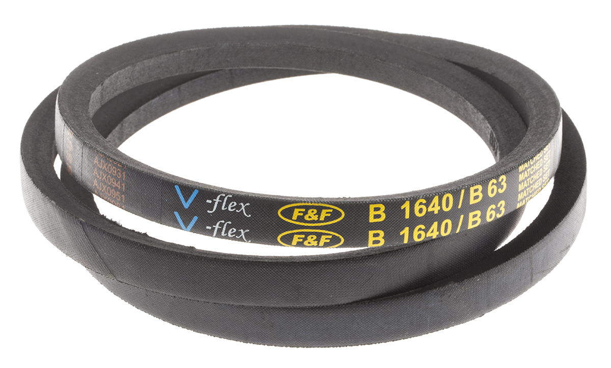 RS PRO Drive Belt, belt section B, 1600mm Length