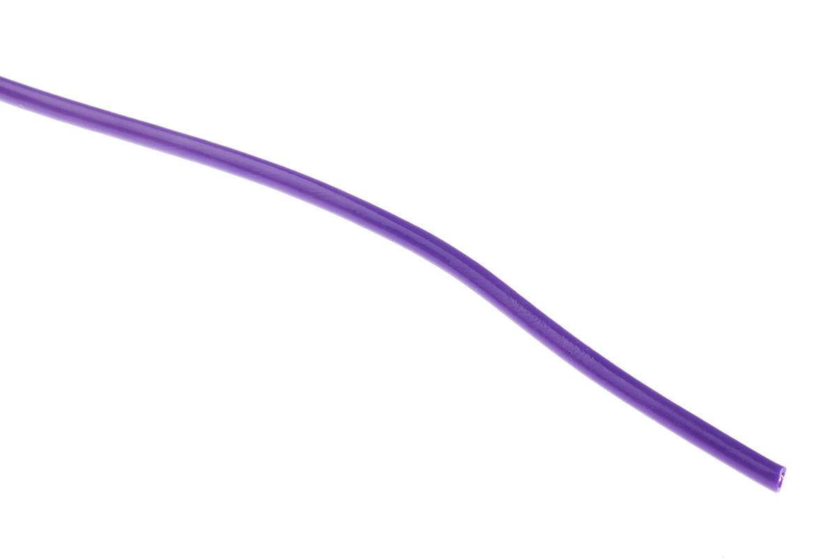 Alpha Wire Purple 0.75 mm² Hook Up Wire, 18 AWG, 16/0.25 mm, 30m, PVC Insulation, 3055 VI005