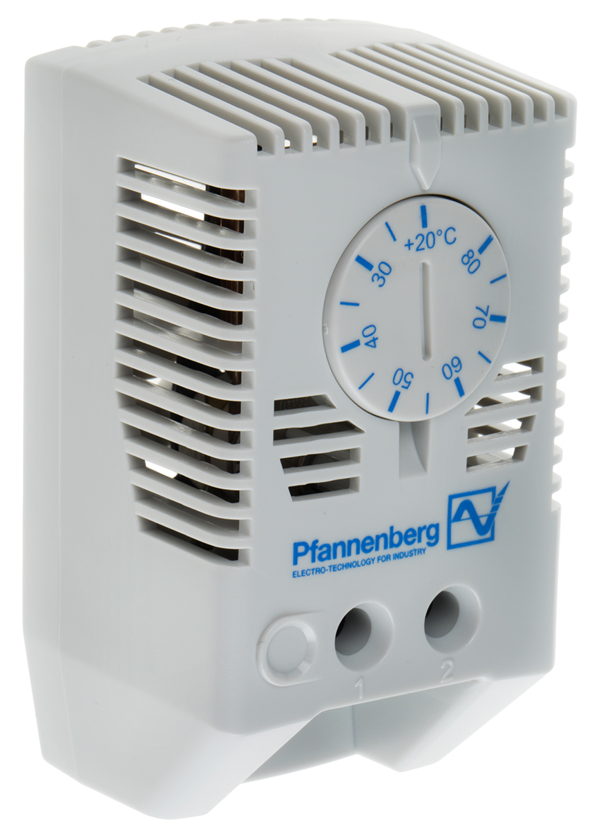 Pfannenberg FLZ NO Enclosure Thermostat, 120 → 240 V ac, +20 → +80 °C