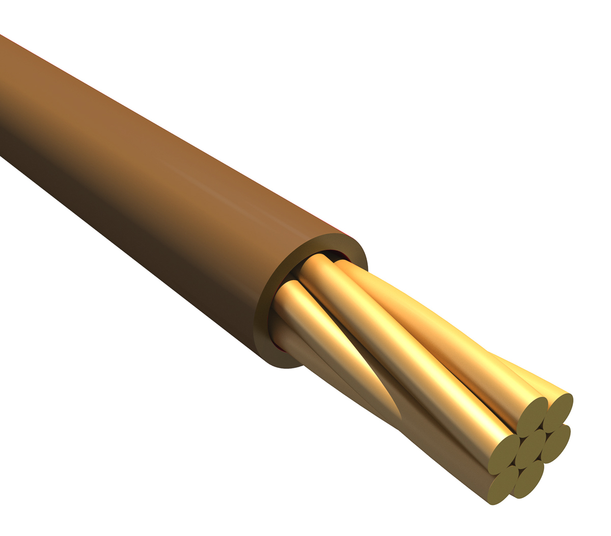 Alpha Wire Hook-up Wire PVC Series Brown 0.2 mm² Hook Up Wire, 24 AWG, 7/0.20 mm, 30m, PVC Insulation, 1854 BR005