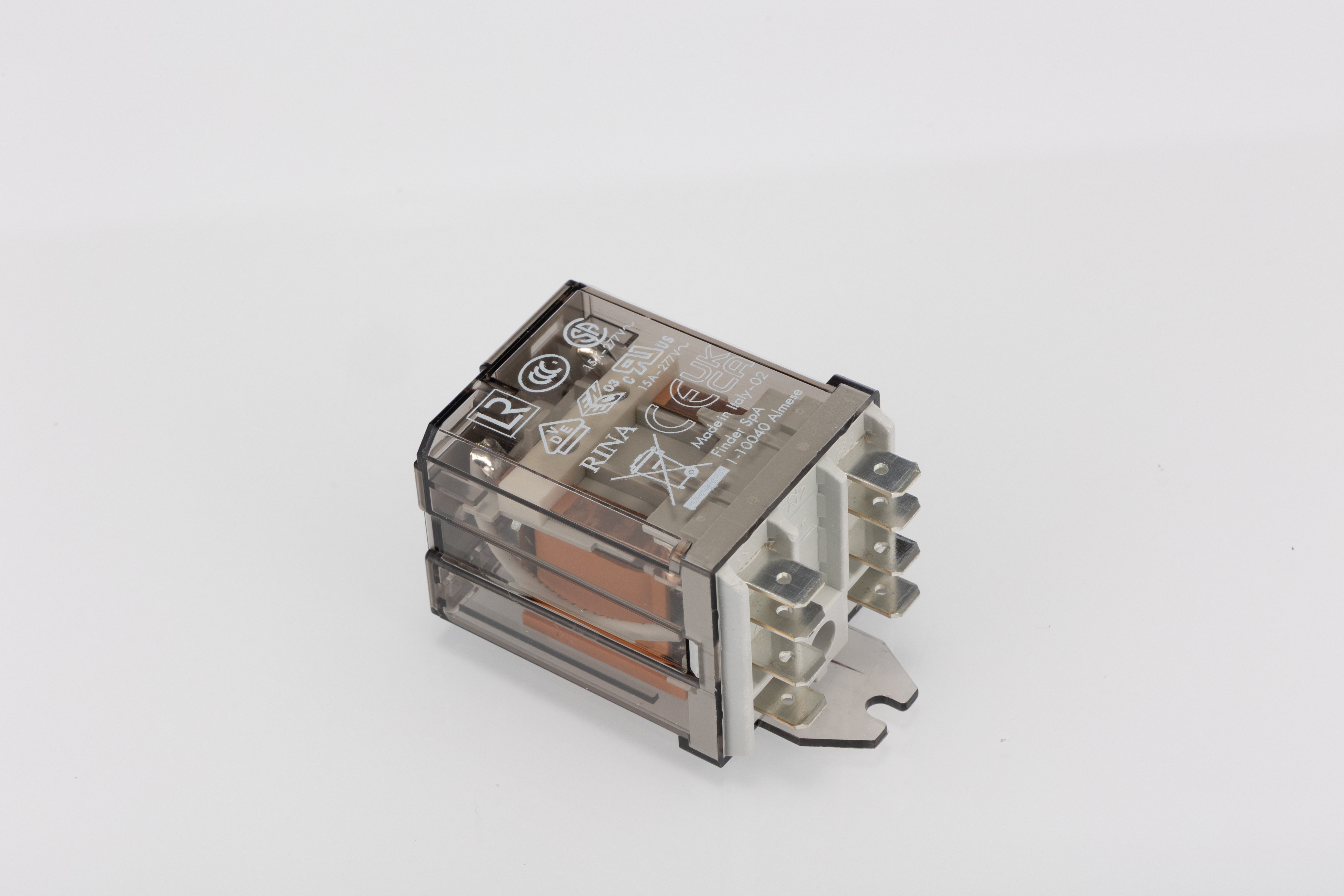 Finder Flange Mount Power Relay, 24V ac Coil, 16A Switching Current, DPDT