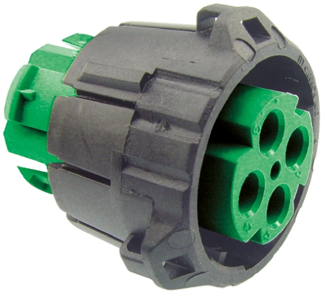 ITT Cannon, APD 4 Pole Din Plug, DIN 72585, 48 V dc IP67, IP69K, Male, Cable Mount