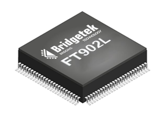 Bridgetek FT902L-C-T, 32 bit FT32, FT902 Microcontroller, 100 MHz, 256kB FLASH, 100-Pin LQFP