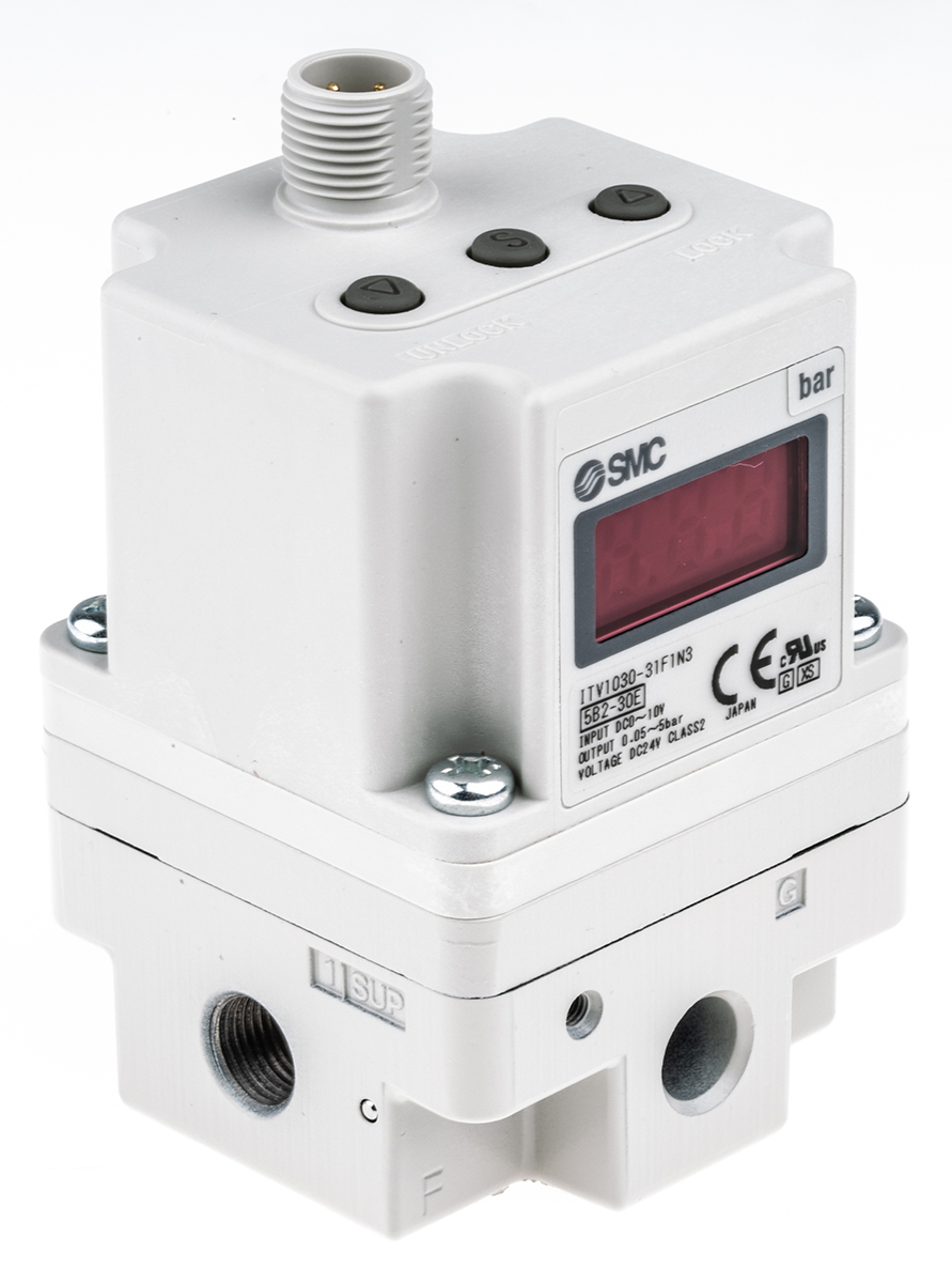 SMC G 1/8 Pneumatic Regulator - 0.005MPa to 0.5MPa, 1/8in, 1MPa max. input