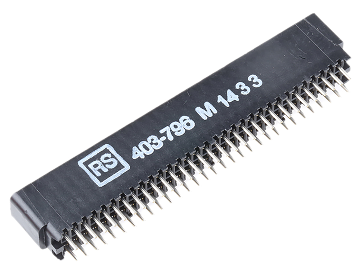 Cinch Edge Connector, PCB Mount, 31-Contacts, 2.54mm Pitch, 2-Row, Solder Termination