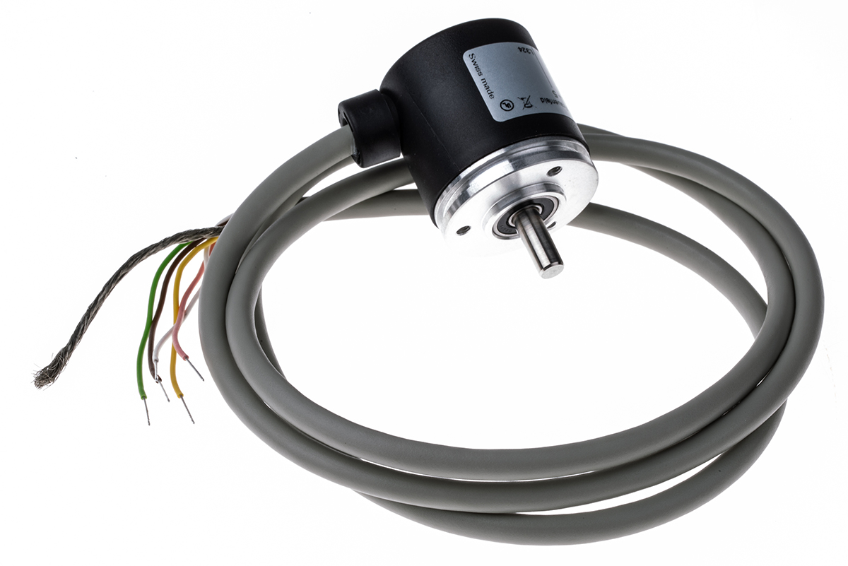 Baumer BDK Series Optical Incremental Encoder, 100 ppr, HTL/Push Pull Signal, Solid Type, 5mm Shaft
