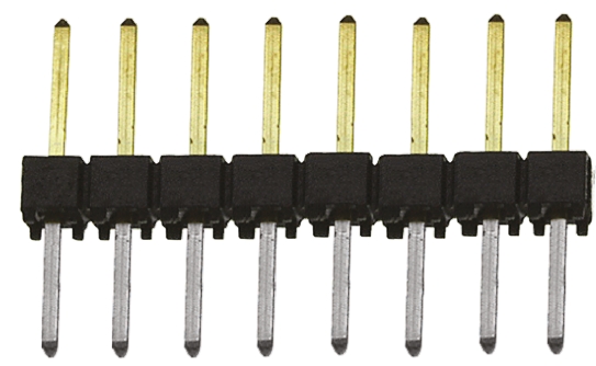 Samtec TSW Series Straight Through Hole Pin Header, 8 Contact(s), 2.54 mm Pitch, 1 Row, Unshrouded