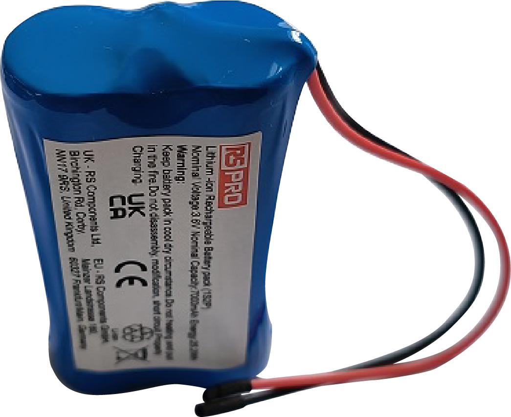 RS PRO 3.6V Lithium-Ion Rechargeable Battery Pack, 7Ah - Pack of 1