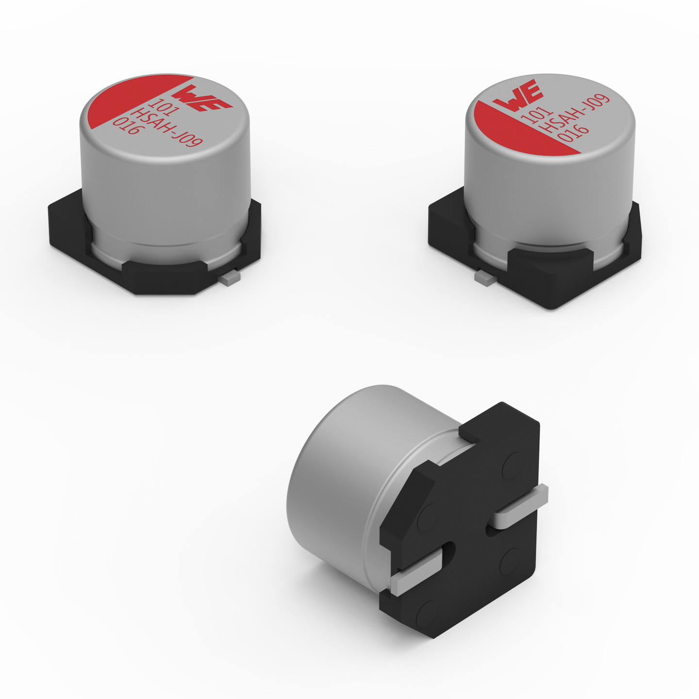 Wurth Elektronik 68μF Surface Mount Aluminium Polymer Capacitor, 50V dc
